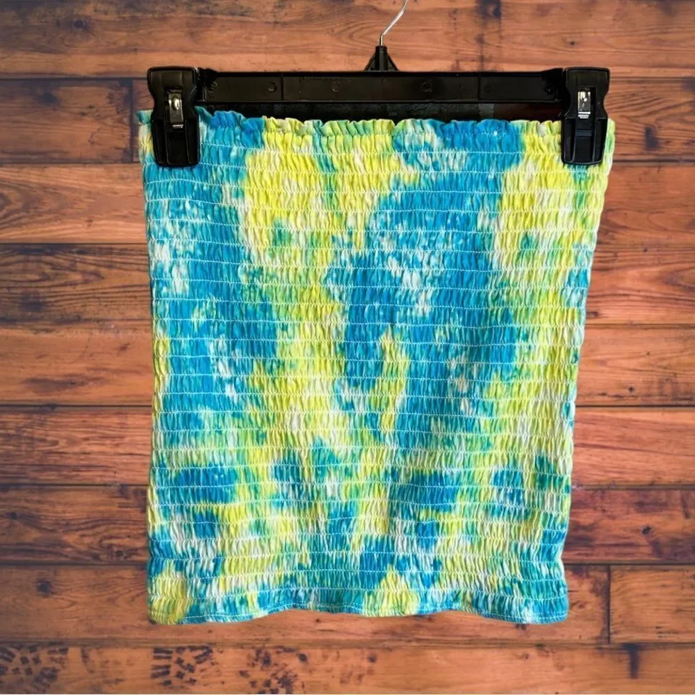 5 for $25🔥Girls Size 12 Justice Tie Dye Bandeau Strapless Top